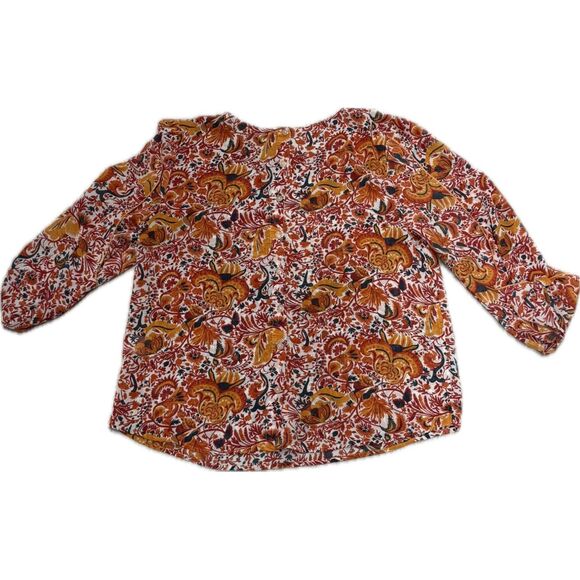 Floral Paisley Long Sleeve Blouse | Size L | Hawthorn - Picture 2 of 5